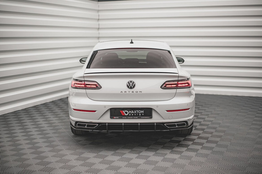 Maxton Parts - Diffusor Flaps passend für VW Arteon Limousine / Shooting Brake R-Line Mk1 FL schwarz matt