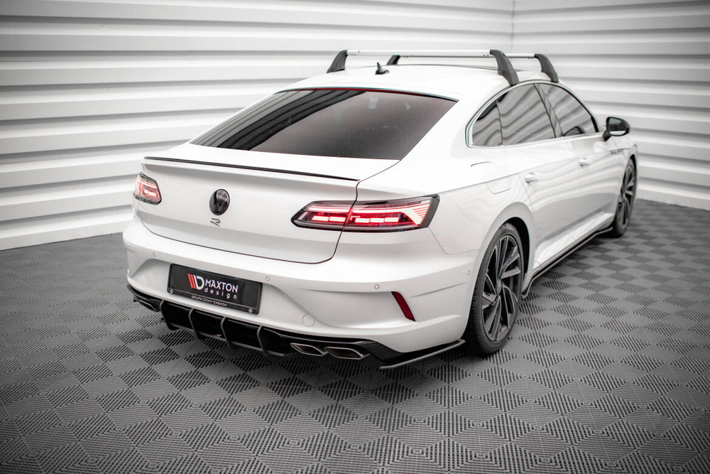 Maxton Parts - Diffusor Flaps passend für VW Arteon R Limousine / Shooting Brake Mk1 Faceift schwarz matt