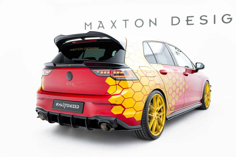 Maxton Parts - Diffusor Flaps passend für VW Golf GTI Clubsport Mk8 FL schwarz matt