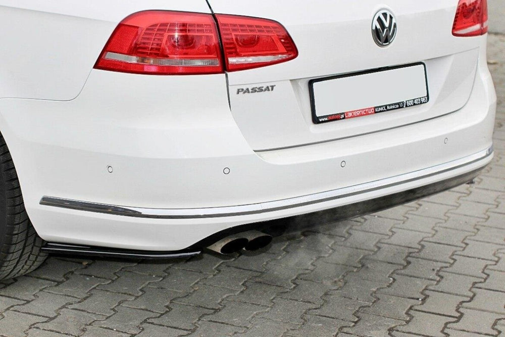 Maxton Parts - Diffusor Flaps passend für VW Passat B7 R-Line Variant Carbon Look