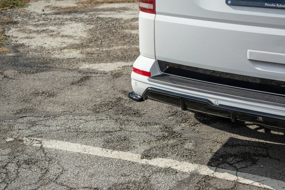 Maxton Parts - Diffusor Flaps passend für VW T6 schwarz Hochglanz