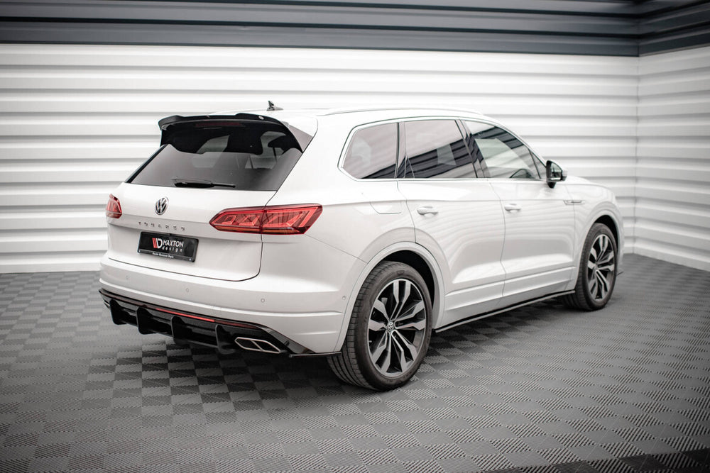 Maxton Parts - Diffusor Flaps passend für VW Touareg R-line Mk3 schwarz Hochglanz