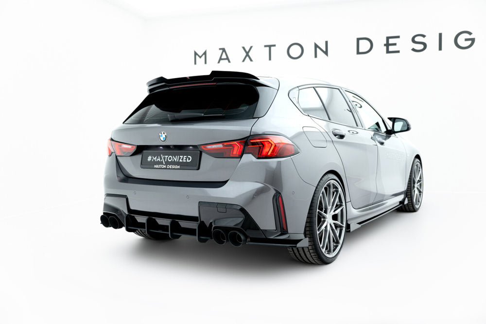 Maxton Parts - Diffusor Flaps V.1 passend für BMW M135i F70 schwarz Hochglanz (BM170MCNC-RSD1B+RSF1-G)