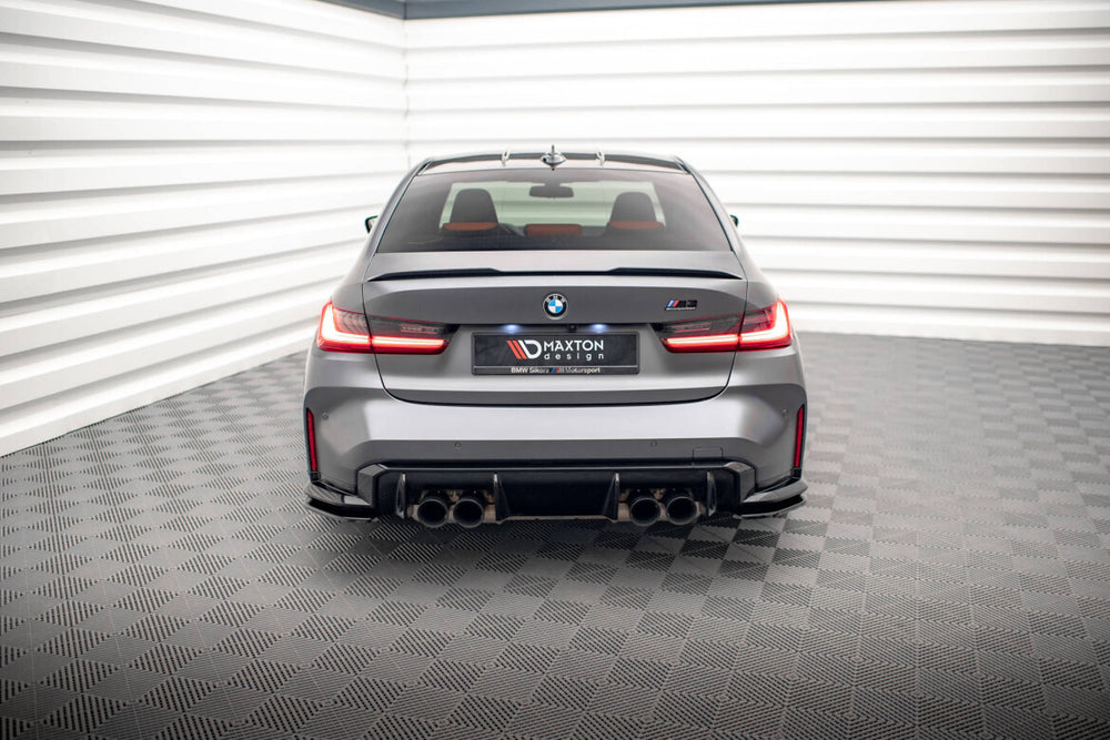 Maxton Parts - Diffusor Flaps V.1 passend für BMW M3 Limousine / Touring G80 / G81 schwarz Hochglanz