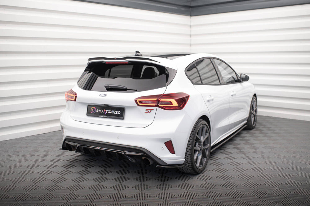 Maxton Parts - Diffusor Flaps V.1 passend für Ford Focus ST Mk4 schwarz Hochglanz