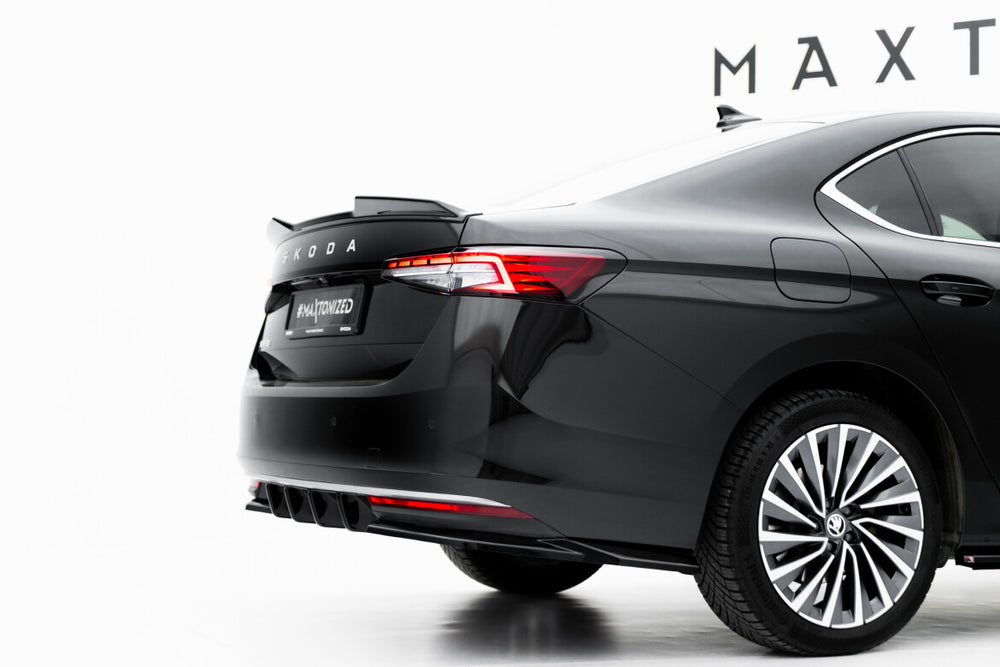 Maxton Parts - Diffusor Flaps V.1 passend für Skoda Superb Mk4 schwarz Hochglanz