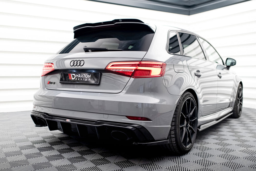 Maxton Parts - Diffusor Flaps V.2 passend für Audi RS3 8V Sportback FL schwarz Hochglanz