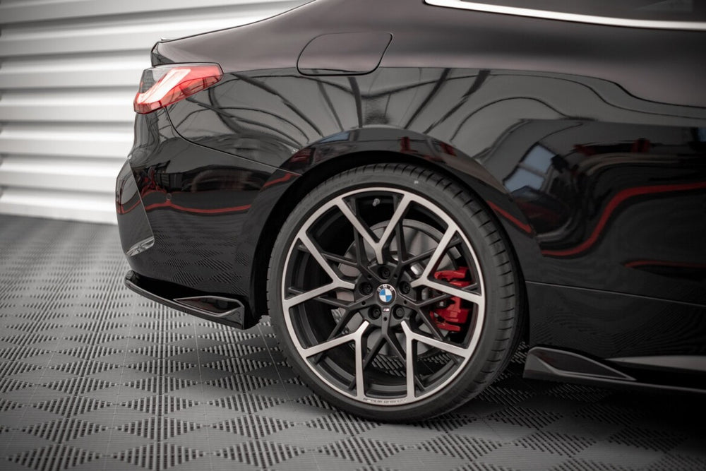Maxton Parts - Diffusor Flaps V.2 passend für BMW 4er M-Paket G22 / G23 / G22 FL / G23 FL schwarz Hochglanz