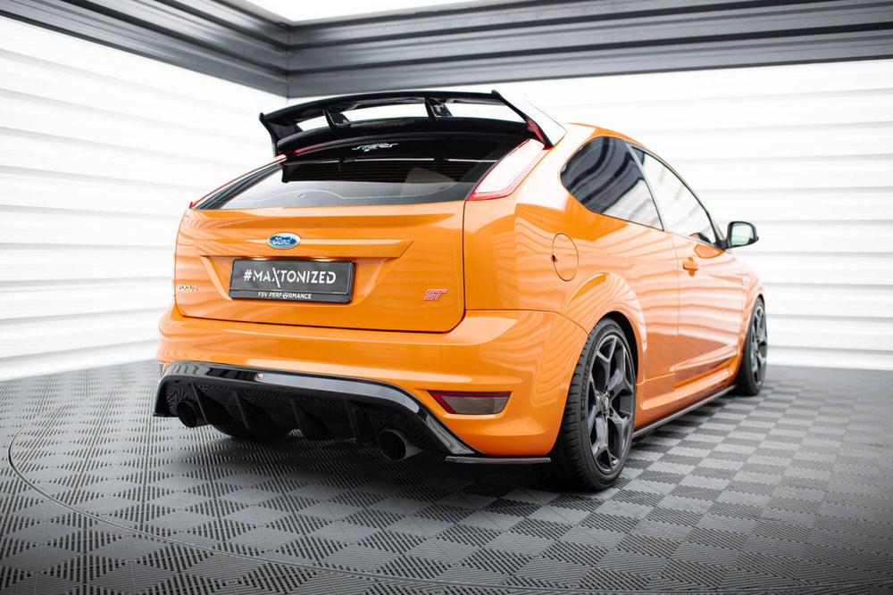 Maxton Parts - Diffusor Flaps V.2 passend für Ford Focus ST Mk2 FL schwarz Hochglanz