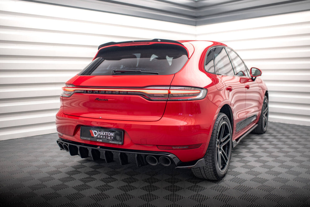 Maxton Parts - Diffusor Flaps V.2 passend für Porsche Macan Mk1 schwarz Hochglanz