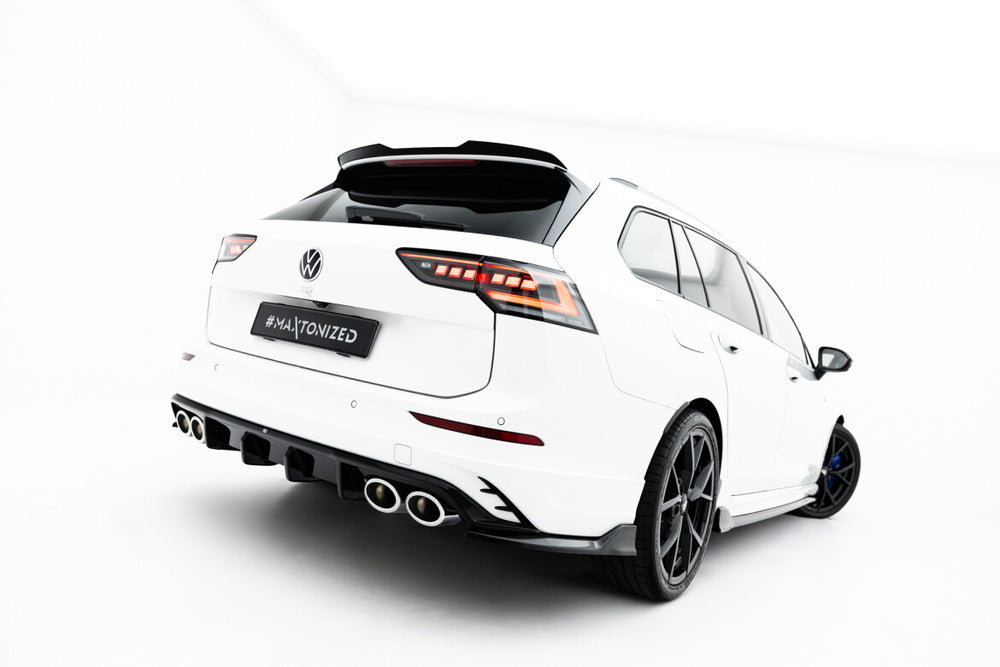 Maxton Parts - Diffusor Flaps V.2 passend für VW Golf R Variant Mk8 / Mk8 FL schwarz Hochglanz