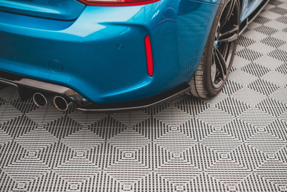 Maxton Parts - Diffusor Flaps V.3 passend für BMW M2 F87 schwarz Hochglanz