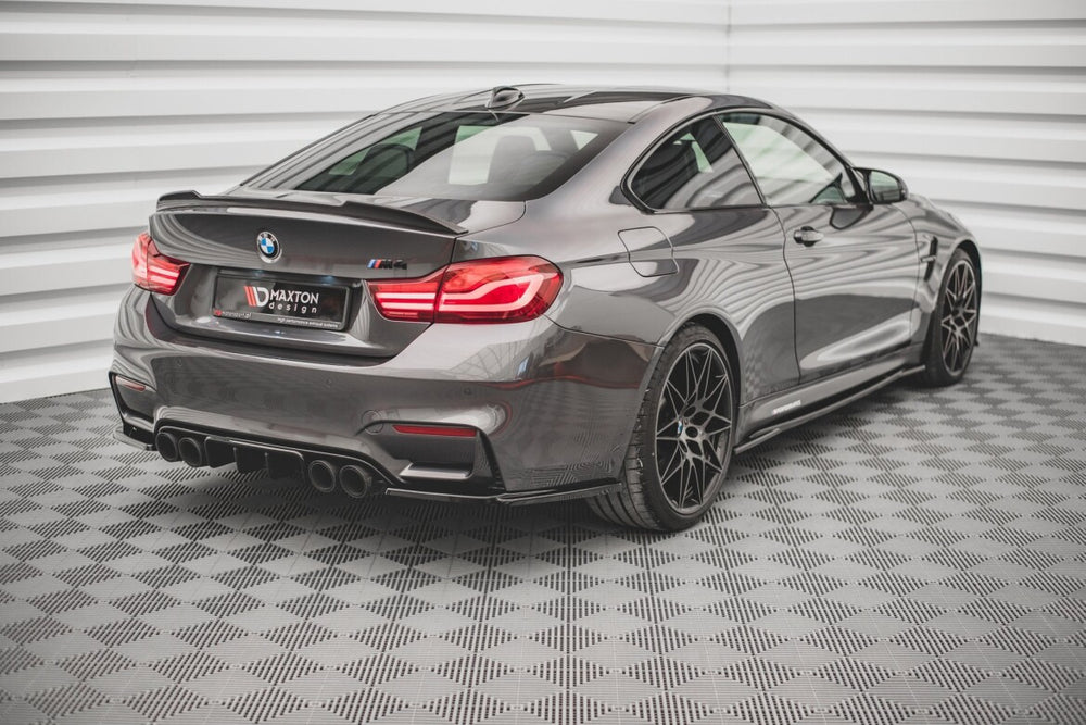 Maxton Parts - Diffusor Flaps V.3 passend für BMW M4 F82 schwarz Hochglanz