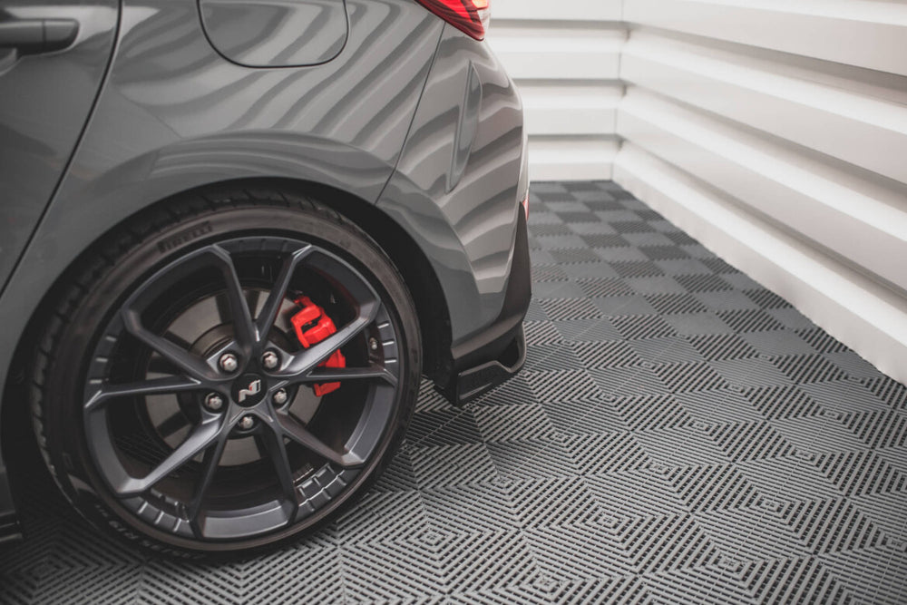 Maxton Parts - Diffusor Flaps V.3 passend für Hyundai I30 N Hatchback Mk3 FL schwarz Hochglanz