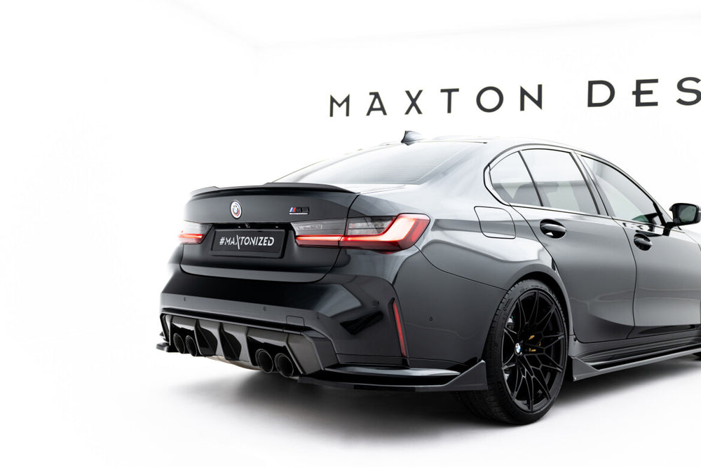 Maxton Parts - Diffusor Flaps V.5 passend für BMW M3 Limousine / Touring G80 / G81 schwarz Hochglanz