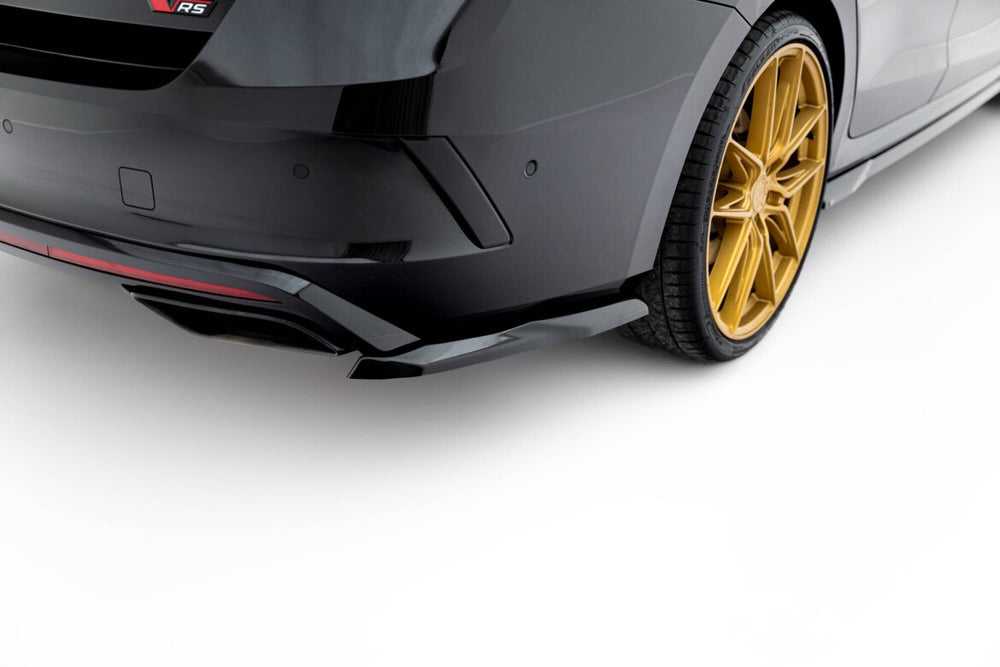 Maxton Parts - Diffusor Flaps V.5 passend für Skoda Octavia RS Liftback / Combi Mk4 / Mk4 FL schwarz Hochglanz