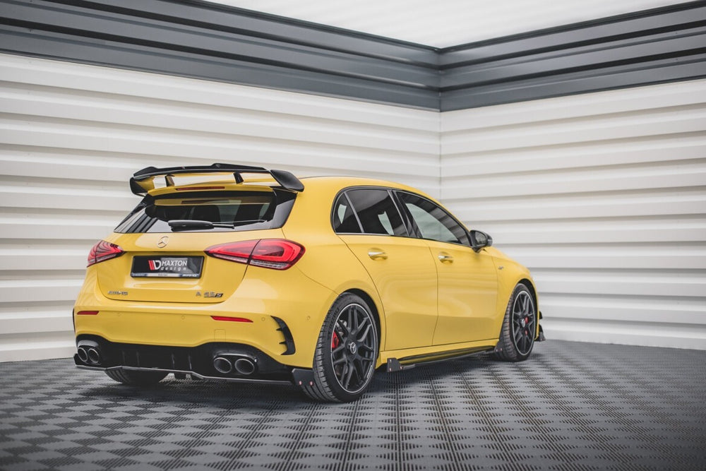 Maxton Parts - Diffusor Heckansatz + Flaps passend für Mercedes-AMG A 45 S Aero Pack W177