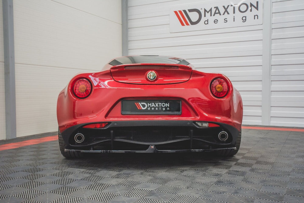 Maxton Parts - Diffusor Heckansatz passend für Alfa Romeo 4C schwarz Hochglanz