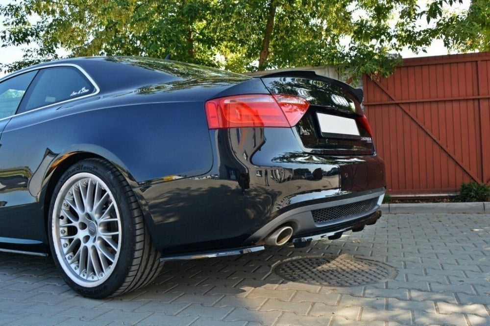 Maxton Parts - Diffusor Heckansatz passend für Audi A5 Coupe / Sportback S-Line 8T schwarz Hochglanz