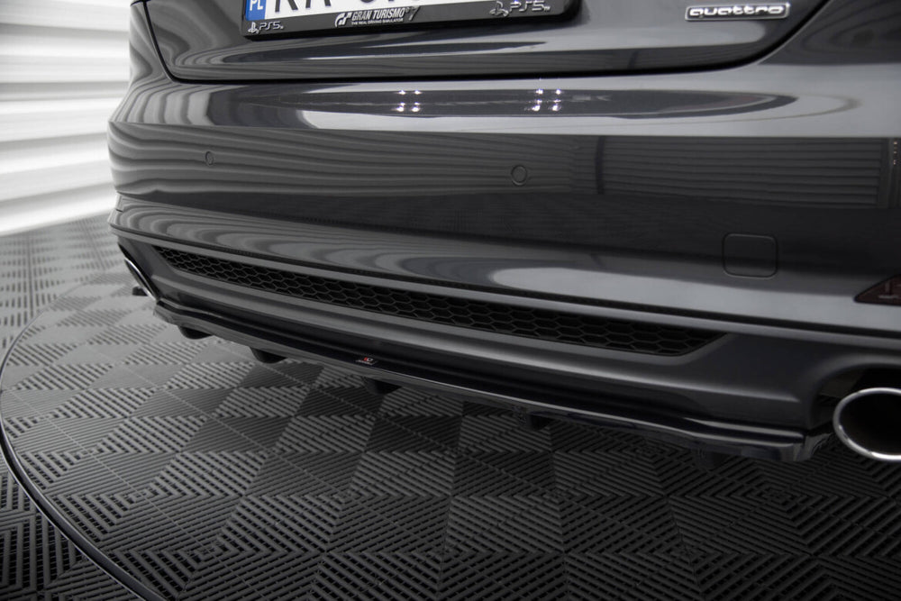 Maxton Parts - Diffusor Heckansatz passend für Audi A5 S-Line F5 Coupe / Sportback schwarz Hochglanz