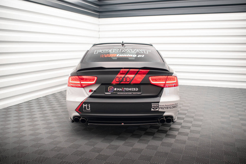 Maxton Parts - Diffusor Heckansatz passend für Audi S8 D4 schwarz Hochglanz