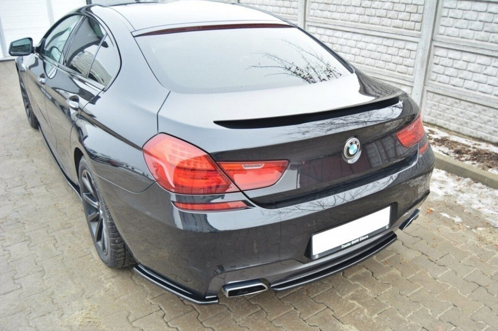 Maxton Parts - Diffusor Heckansatz passend für BMW 6er Gran Coupe M Paket schwarz Hochglanz (BM-6-06-GC-M-PACK-RD1+RD2-G)