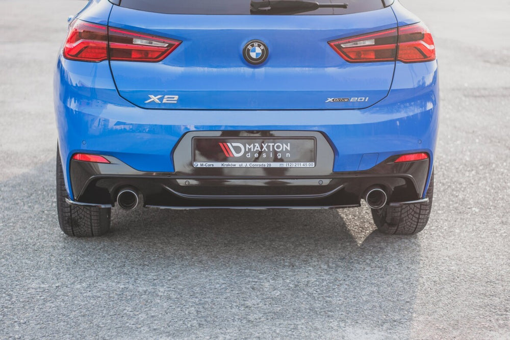 Maxton Parts - Diffusor Heckansatz passend für BMW X2 F39 M-Paket schwarz Hochglanz