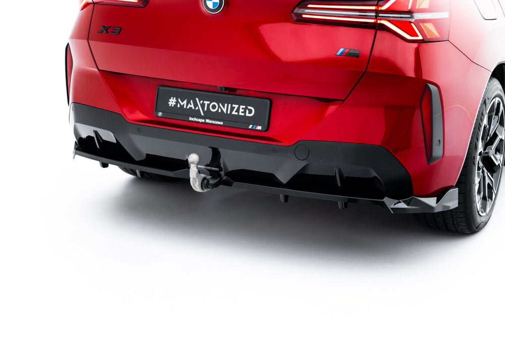 Maxton Parts - Diffusor Heckansatz passend für BMW X3 M-Paket G45 schwarz Hochglanz