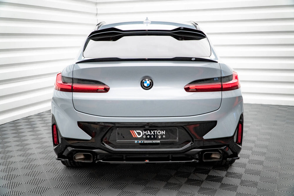 Maxton Parts - Diffusor Heckansatz passend für BMW X4 M-Paket G02 FL schwarz Hochglanz