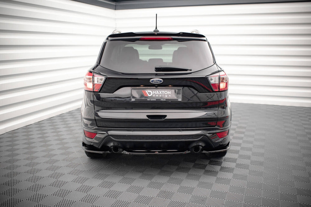 Maxton Parts - Diffusor Heckansatz passend für Ford Escape ST-Line Mk3 schwarz Hochglanz