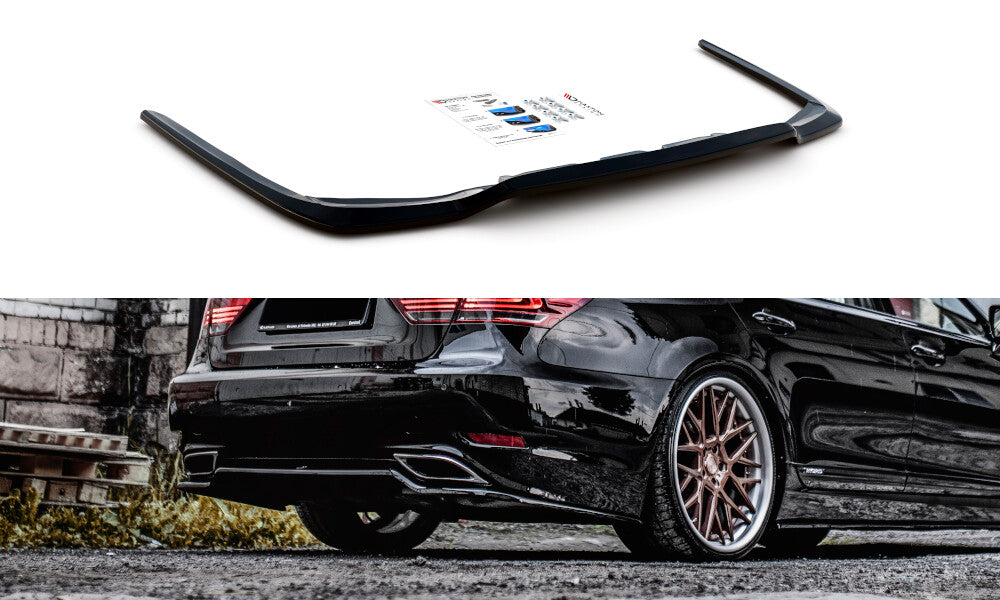 Maxton Parts - Diffusor Heckansatz passend für Lexus LS Mk4 FL schwarz Hochglanz (LE-LS-4F-RD1-G)