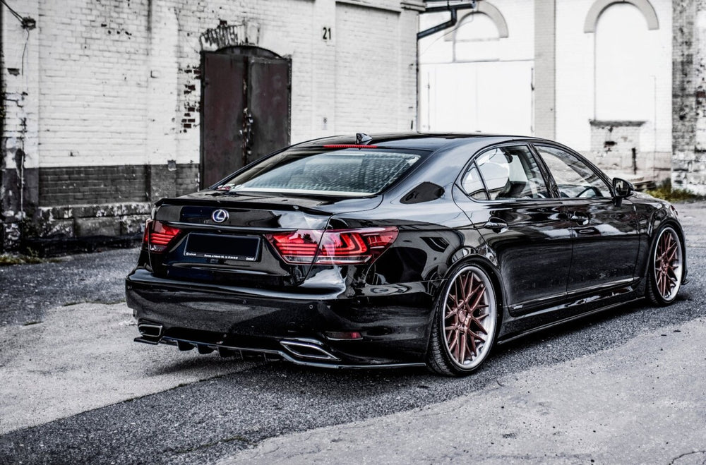 Maxton Parts - Diffusor Heckansatz passend für Lexus LS Mk4 FL schwarz Hochglanz (LE-LS-4F-RD1G+RD2-G)
