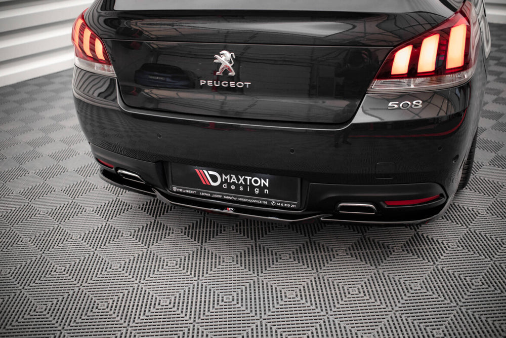 Maxton Parts - Diffusor Heckansatz passend für Peugeot 508 GT Mk1 FL schwarz matt
