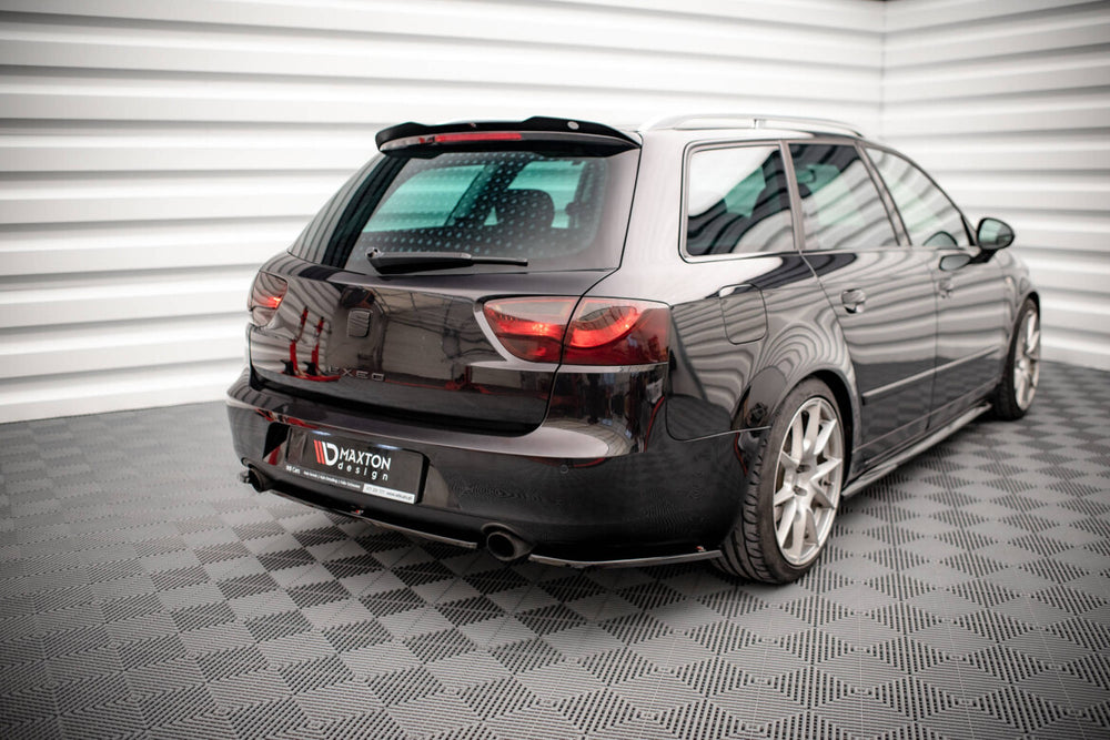 Maxton Parts - Diffusor Heckansatz passend für Seat Exeo schwarz Hochglanz