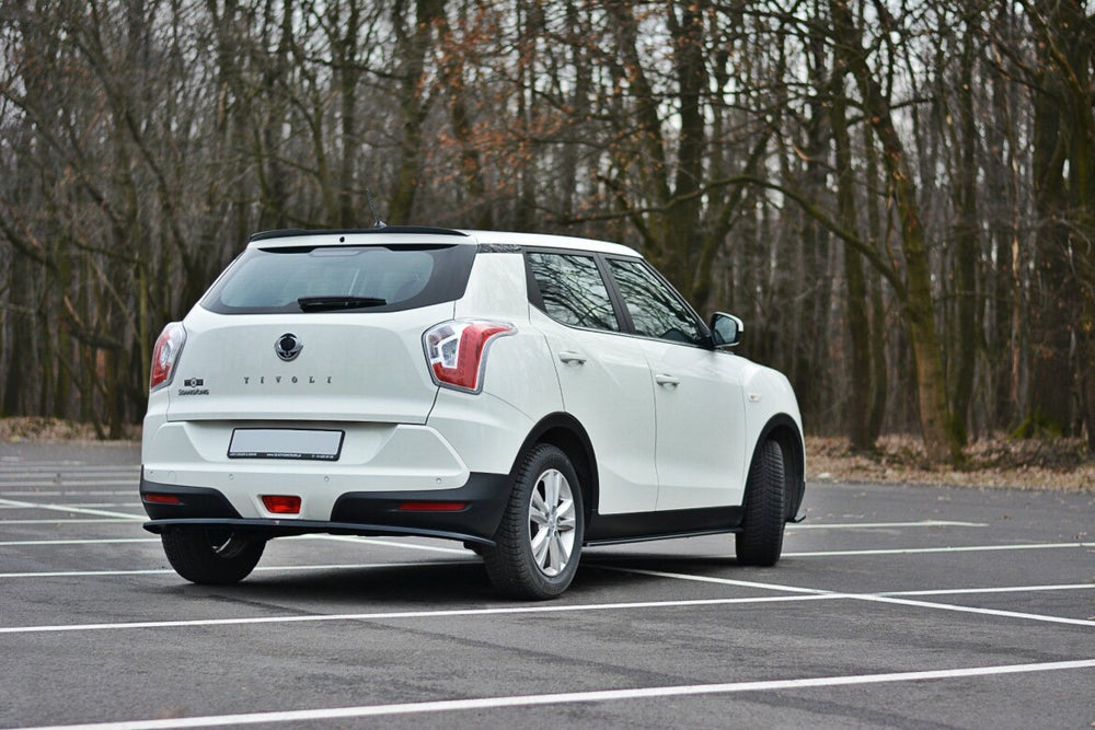 Maxton Parts - Diffusor Heckansatz passend für SSANGYONG TIVOLI schwarz Hochglanz