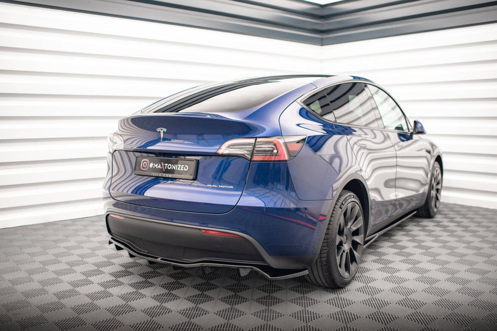 Maxton Parts - Diffusor Heckansatz passend für Tesla Model Y schwarz Hochglanz