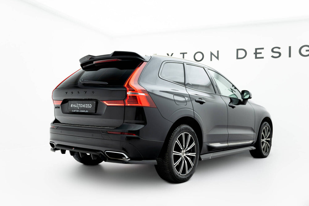 Maxton Parts - Diffusor Heckansatz passend für Volvo XC60 Mk2 schwarz Hochglanz