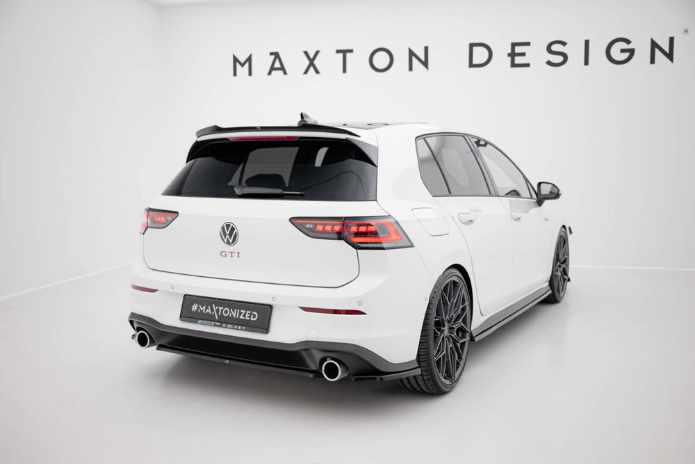 Maxton Parts - Diffusor Heckansatz passend für VW Golf GTI Mk8 schwarz Hochglanz