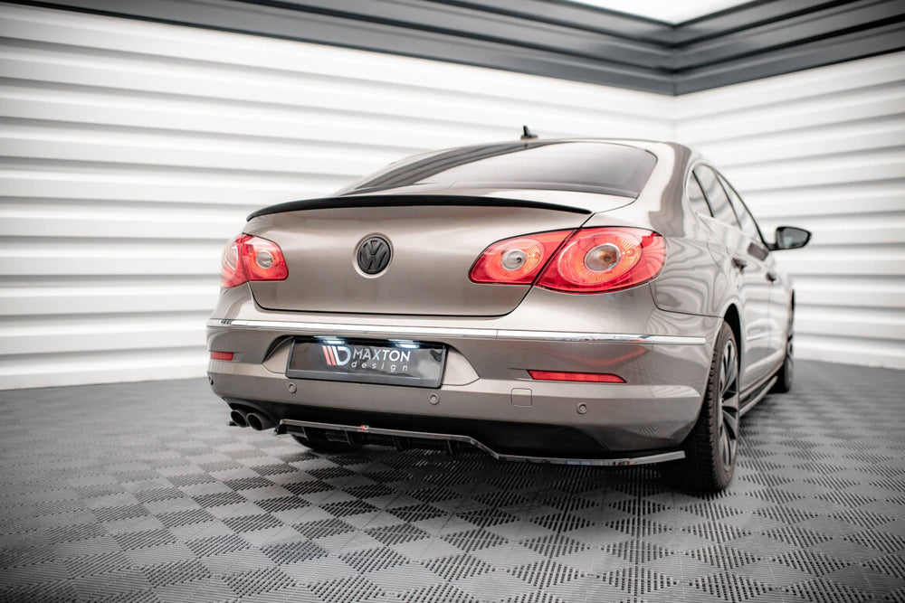 Maxton Parts - Diffusor Heckansatz passend für VW Passat CC schwarz Hochglanz