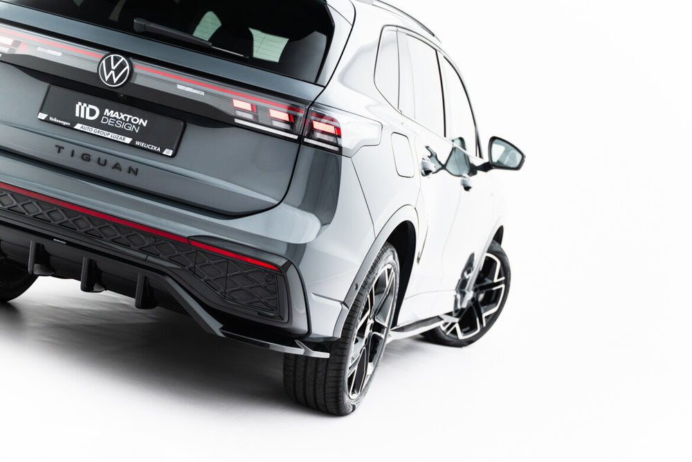 Maxton Parts - Diffusor Heckansatz passend für VW Tiguan R-Line Mk3 schwarz Hochglanz