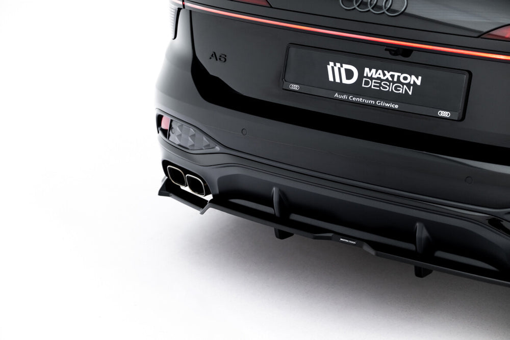 Maxton Parts - Diffusor Heckansatz V.1 passend für Audi A6 S-Line C9 schwarz Hochglanz