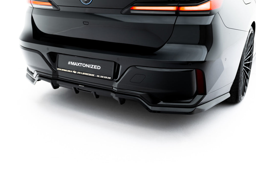 Maxton Parts - Diffusor Heckansatz V.2 passend für BMW 7 M-Paket G70 schwarz Hochglanz