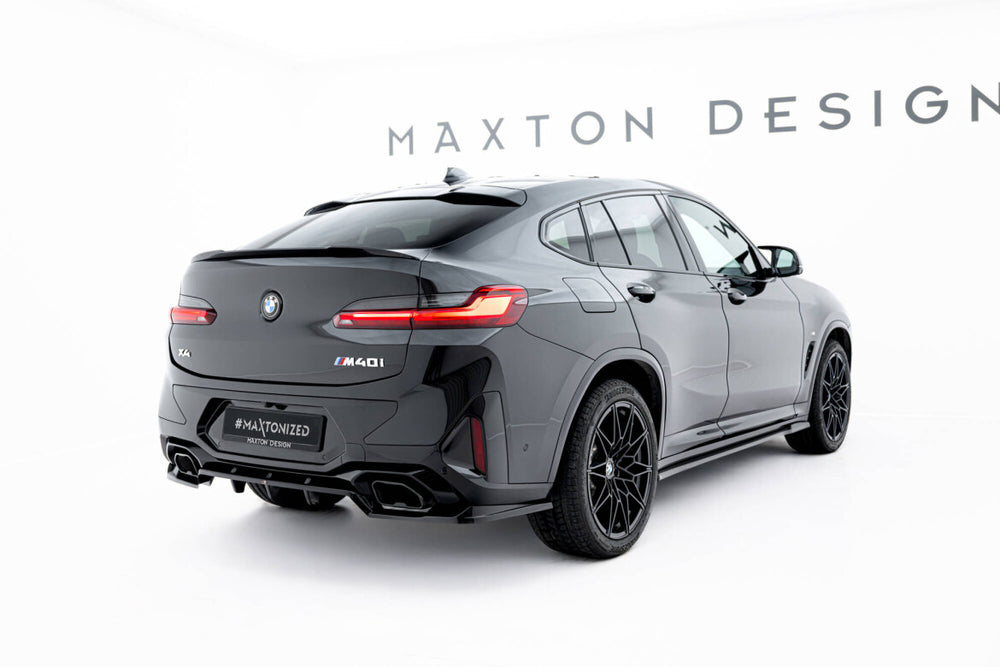 Maxton Parts - Diffusor Heckansatz V.2 passend für BMW X4 M-Paket G02 FL schwarz Hochglanz