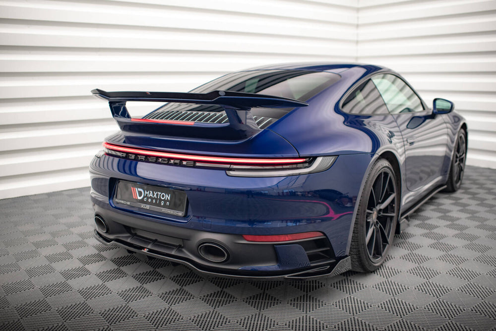 Maxton Parts - Diffusor Heckansatz V.2 passend für Porsche 911 Carrera Aero / Carrera GTS 992 schwarz Hochglanz