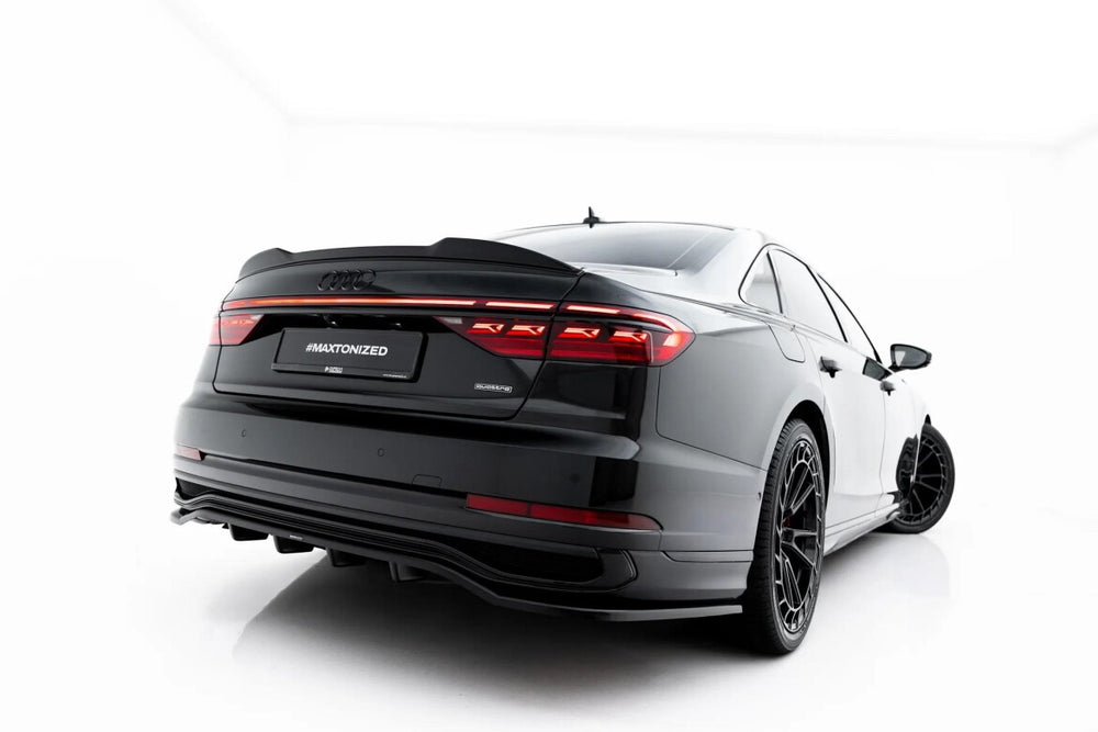 Maxton Parts - Diffusor RACE passend für Audi A8 S-Line Long D5 Facelift schwarz Hochglanz