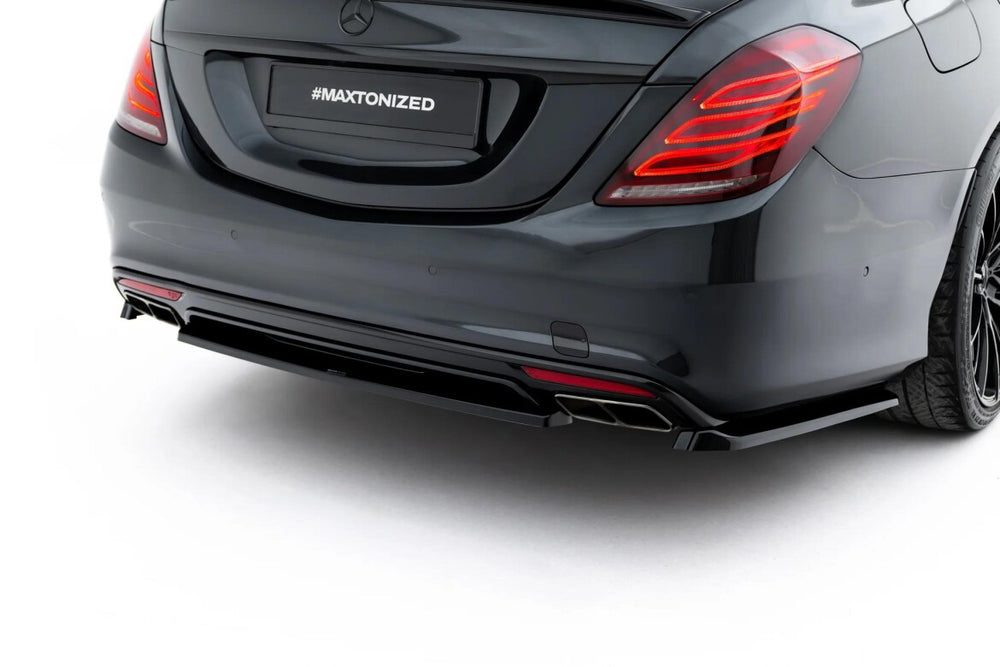 Maxton Parts - Diffusor V.2 passend für Mercedes-Benz S AMG-Line W222 schwarz Hochglanz