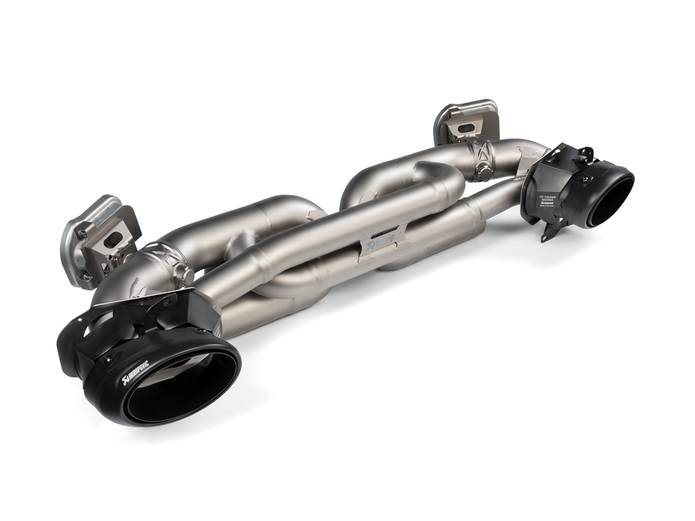 TP-T/S/33 Tail pipe set (Titanium) - Black - Porsche 911 Turbo S (992)