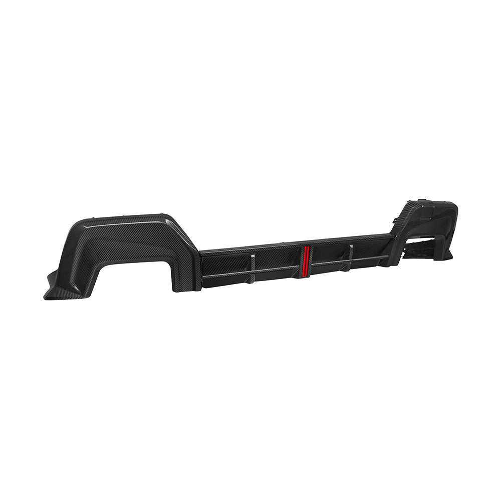 SOOQOO Heckdiffusor mit Licht Carbon passend für BMW 2er (F74/F78)