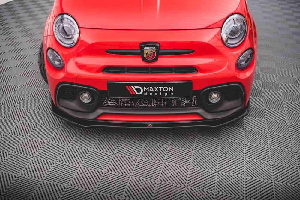 Maxton Parts - Frontlippe passend für ABARTH 595 Mk1 FL schwarz Hochglanz