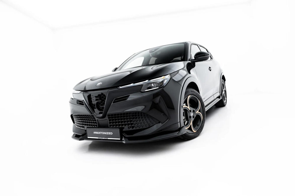 Maxton Parts - Frontlippe passend für Alfa Romeo Junior Mk1 schwarz Hochglanz